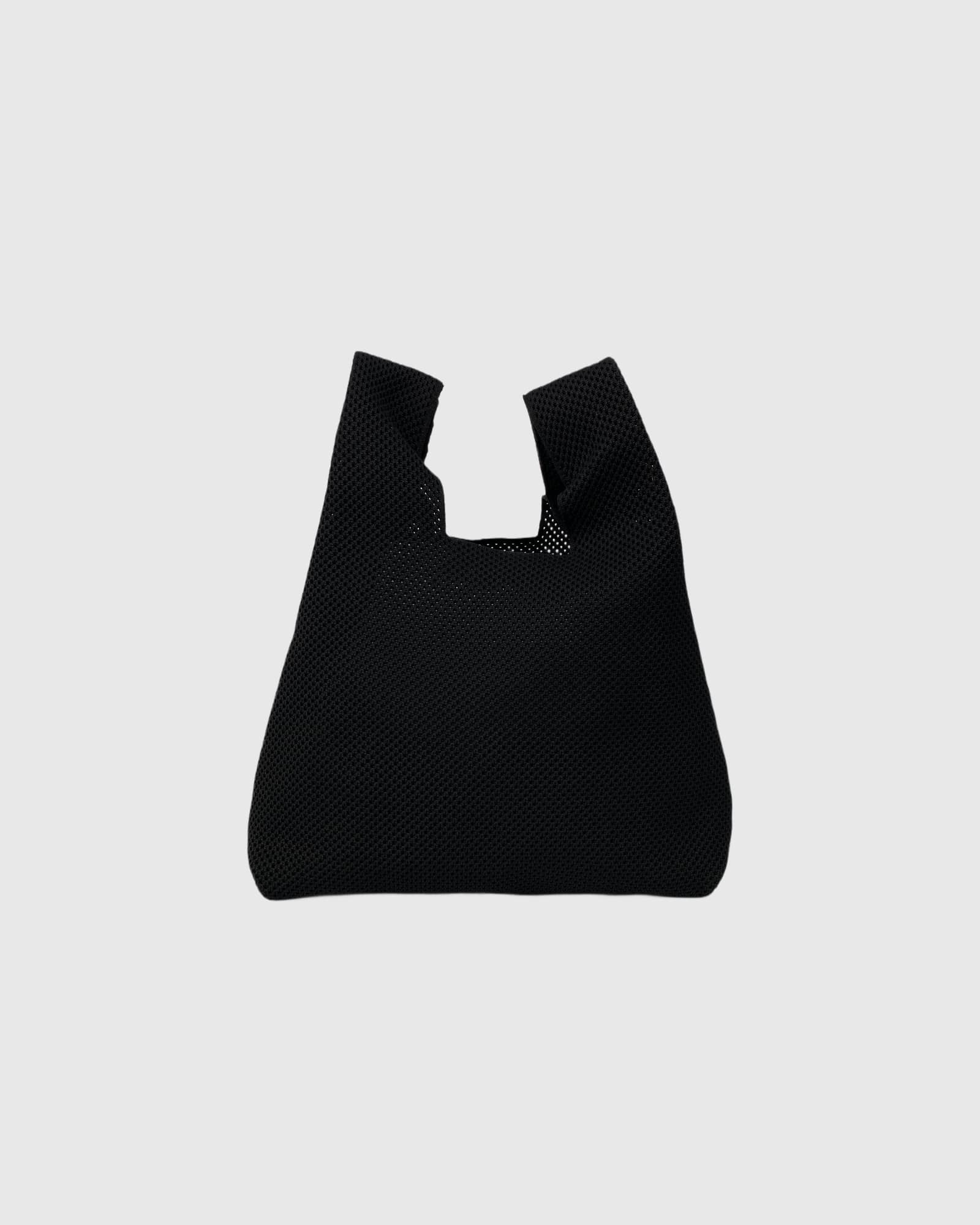 Black Mesh Knit Tote