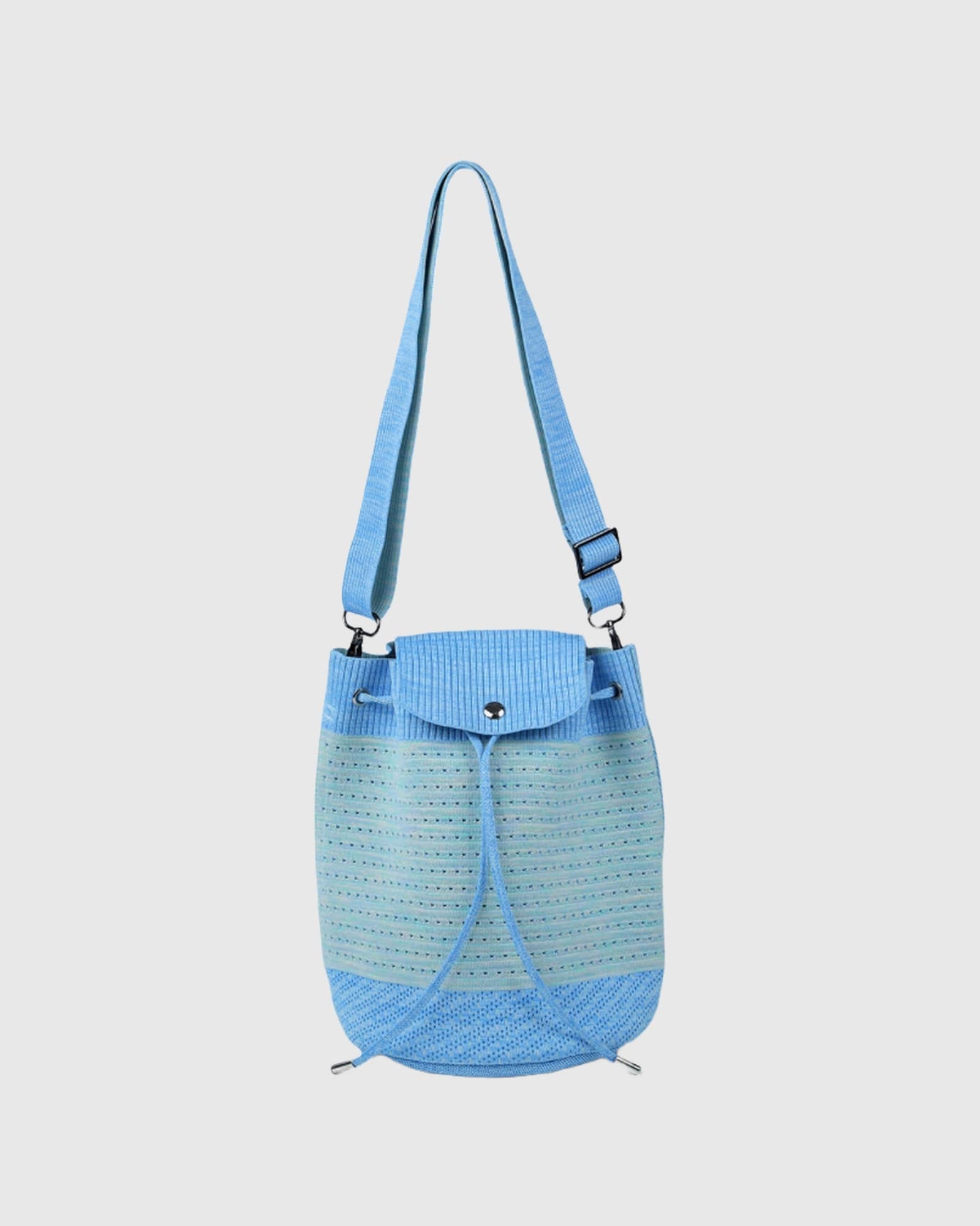 Gradient Knit Bucket Bag