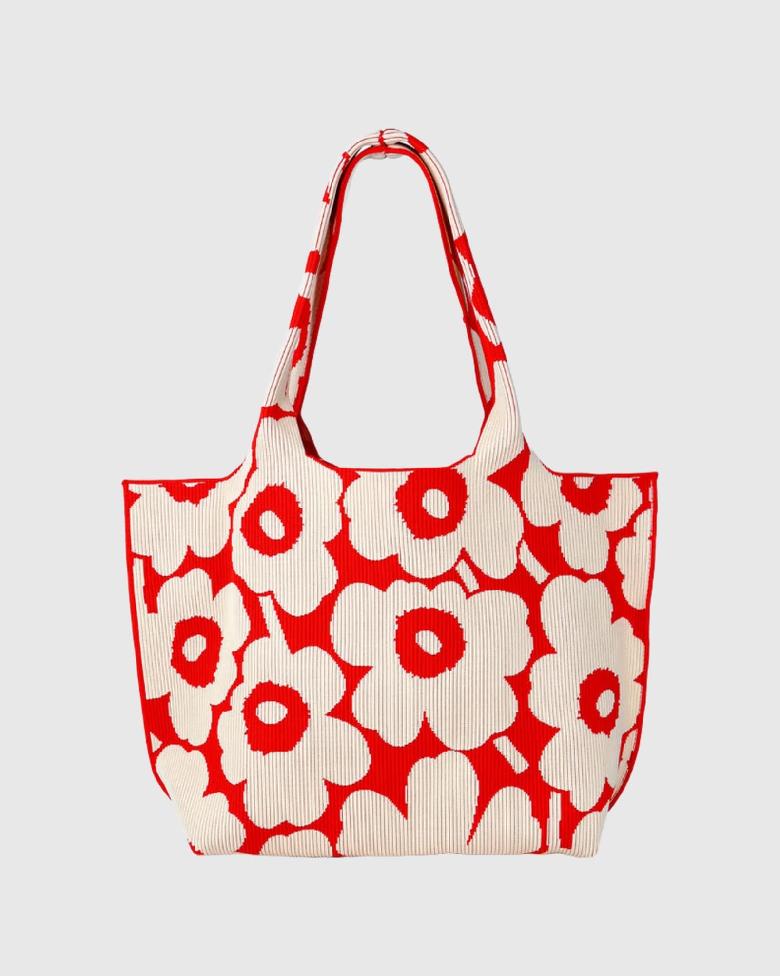 Floral Knit Tote